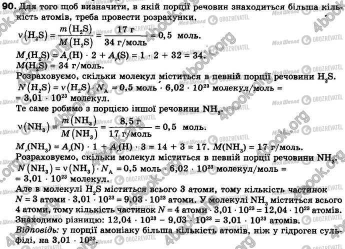 ГДЗ Хімія 8 клас сторінка 90